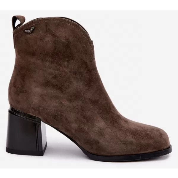  Dámske členkové topánky VINCEZA 91178 BROWN 