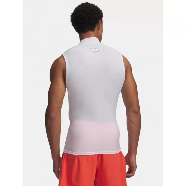  Pánske tielko UNDER ARMOUR HG ELITE SLEEVELESS MOCK 6015381-100 BIELA 