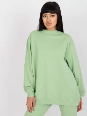 Dámska mikina BASIC FEEL GOOD AP-BL-A-R001 PISTACHIO