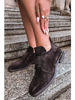 Dámske členkové topánky VINCEZA 91185 BROWN