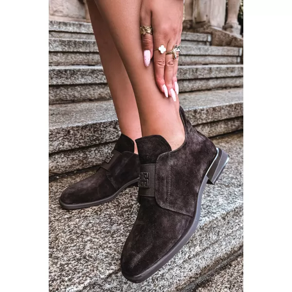  Dámske členkové topánky VINCEZA 91185 BROWN 
