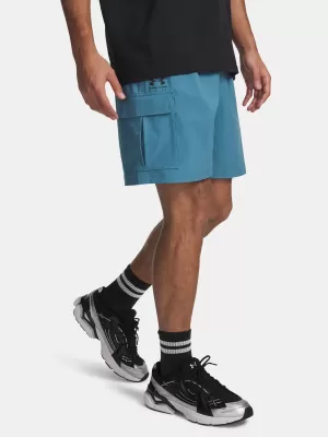 Pánske kraťasy UNDER ARMOUR VIBE WOVEN CARGO SHORT 1386560-466 MODRÁ