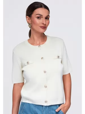 Dámska blúzka OMBRE OW-TS-E0084 BEIGE
