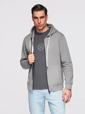 Pánska mikina OMBRE OM-SSBZ-0272 GREY