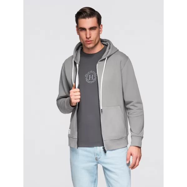  Pánska mikina OMBRE OM-SSBZ-0272 GREY 