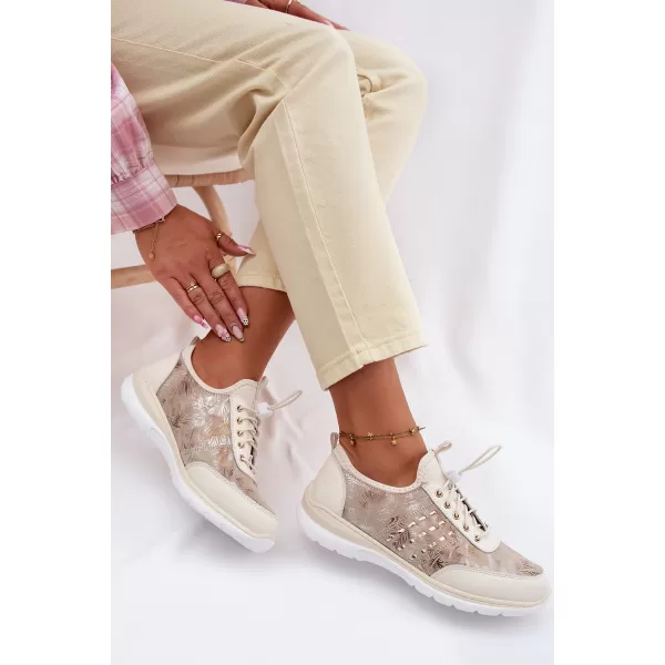  Dámske poltopánky D&A GR61-5990 BEIGE 