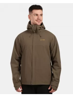 Pánska hardshellová bunda KILPI MONTANA-M 1M0102KI KHAKI