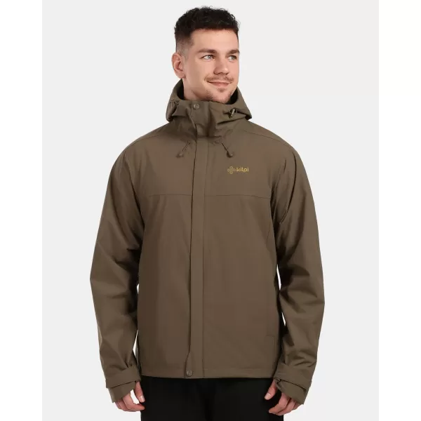  Pánska hardshellová bunda KILPI MONTANA-M 1M0102KI KHAKI 