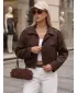 Dámska bunda DSTREET TY5956 HNEDÁ