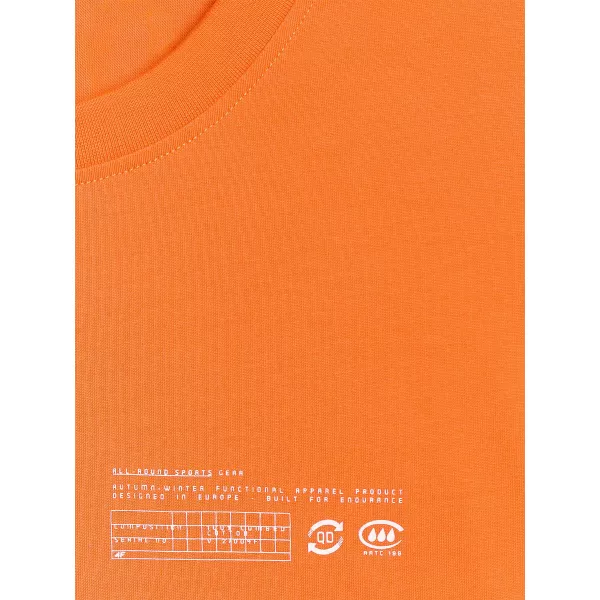  Pánske tričko 4F WAW25TTSHM2372 ORANGE 
