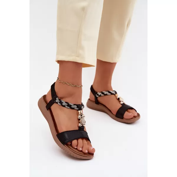  Dámske sandále S.BARSKI KV61-6051 BLACK 