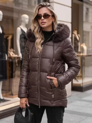 Dámska bunda DSTREET TY5758 FIALOVÁ