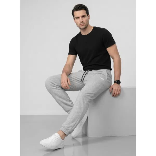  Pánske nohavice 4F WMM00TTROM1673 COLD LIGHT GREY MELANGE 