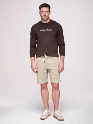Pánske kraťasy OMBRE OM-SRBS-0205 LIGHT BEIGE
