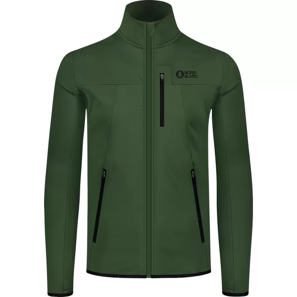  Pánska powerfleece mikina NORDBLANC MORASS NBSFM8335 ZELENÁ 