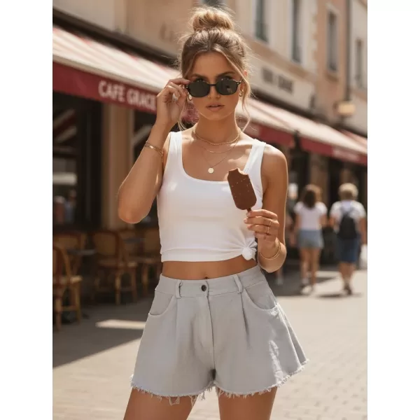  Dámske kraťasy DSTREET SY0534 SVETLO ŠEDÁ 