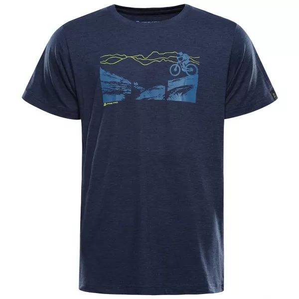  Pánske outdoorové tričko ALPINE PRO NOGER 2 MOONLIT OCEAN VARIANT PC 