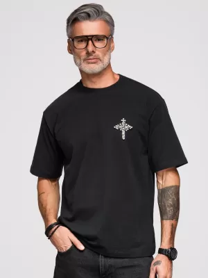 Pánske tričko OMBRE OM-TSCT-0276 BLACK