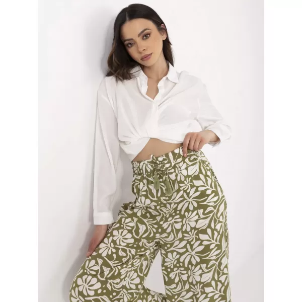  Dámske nohavice SUBLEVEL D73771M62237H OLIVE 