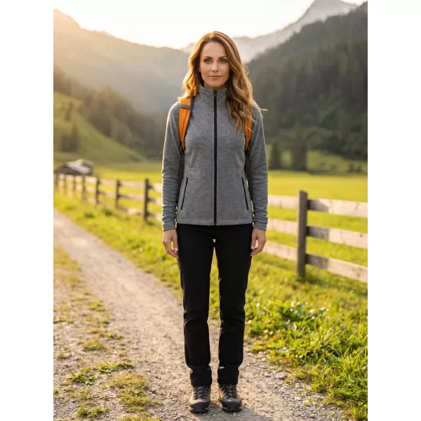  Dámska micro fleece mikina MALFINI FACTOR 853 ČIERNY MELÍR 