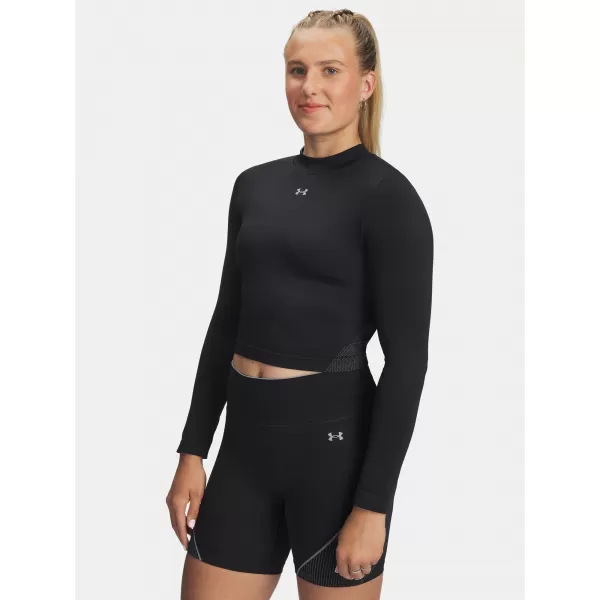  Dámske tričko UNDER ARMOUR VANISH SEAMLESS LS 6000645-004 ČIERNA 