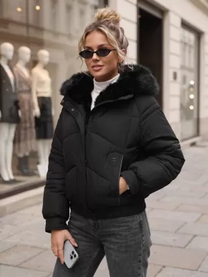 Dámska bunda DSTREET TY6007 ČIERNA