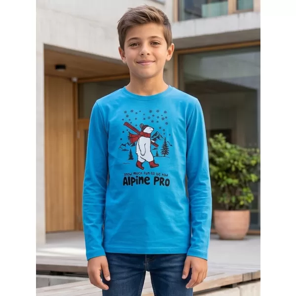  Detské tričko ALPINE PRO ECCO 2 NEÓN ATOMIC BLUE VARIANT PA 