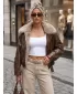 Dámska bunda DSTREET TY5708 HNEDÁ