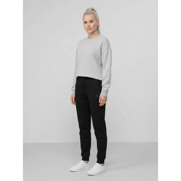  Dámske nohavice 4F WMM00TTROF1659 DEEP BLACK 