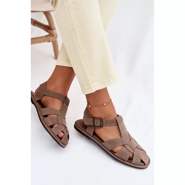  Dámske sandále BIG STAR SHOES TT274250 BEIGE 