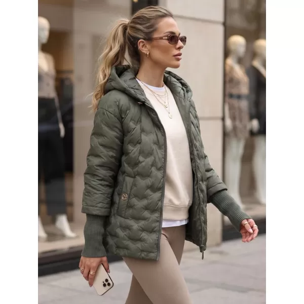  Dámska bunda DSTREET TY5869 ZELENÁ 