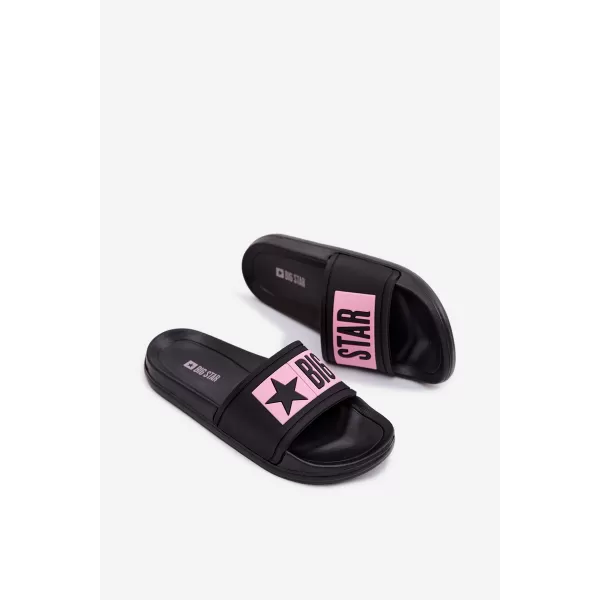  Detské šľapky BIG STAR SHOES TT374A004 BLACK/PINK 