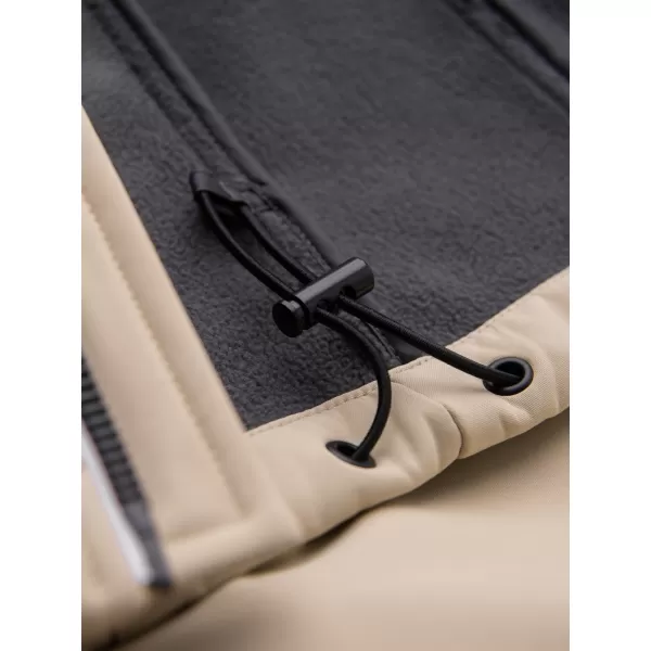  Pánska softshellová bunda OMBRE OM-JANP-0292 SAND 