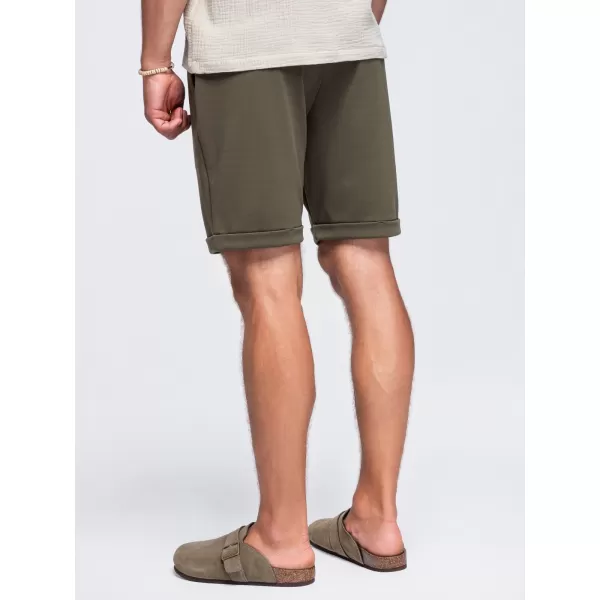  Pánske kraťasy OMBRE OM-SRCS-0206 OLIVE GREEN 
