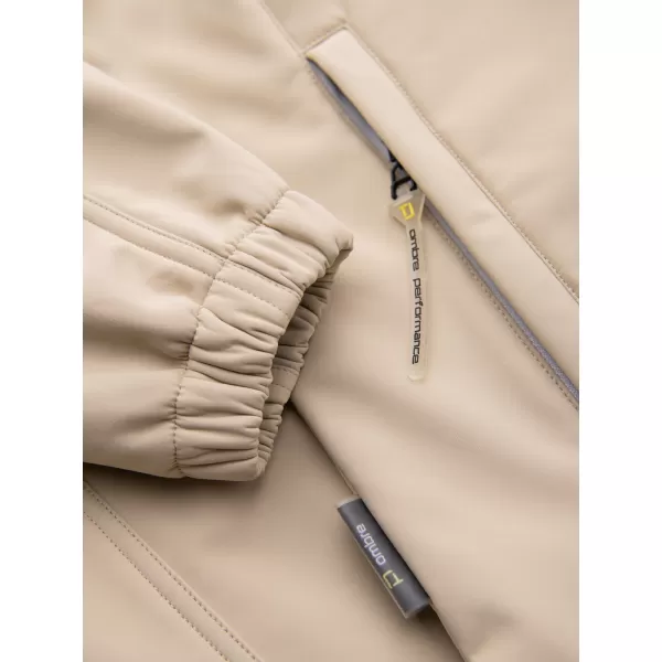  Pánska softshellová bunda OMBRE OM-JANP-0292 SAND 