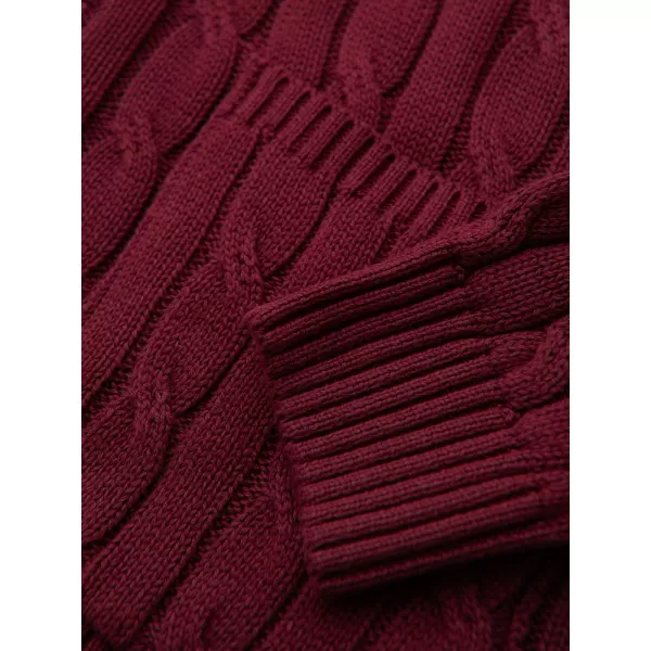  Pánsky kardigan OMBRE OM-SWCD-0196 BURGUNDY 