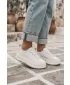Dámske kožené tenisky GOE SS2N4021 WHITE