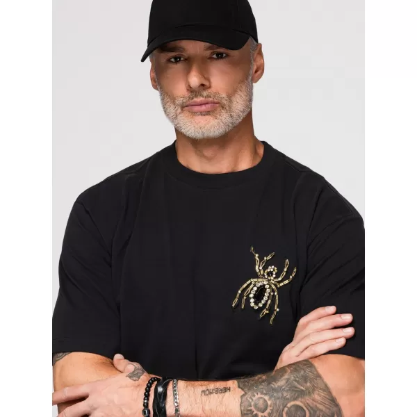  Pánske tričko OMBRE OM-TSCT-0277 BLACK 