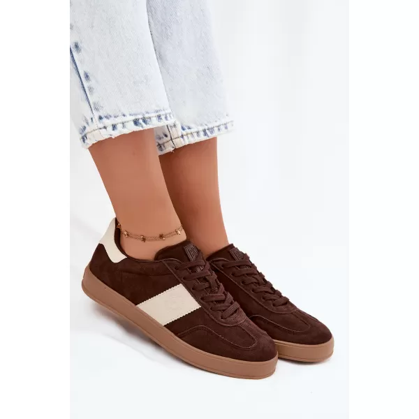  Dámske tenisky BIG STAR SHOES UU274008 BROWN/BEIGE 