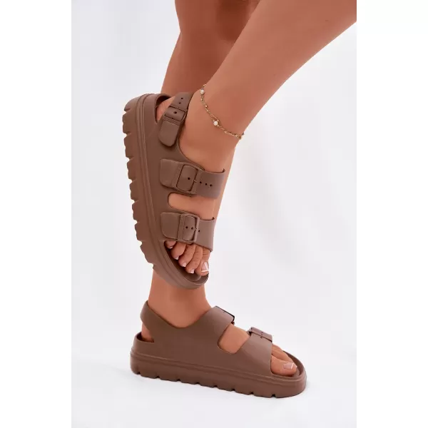  Dámske sandále BIG STAR SHOES TT274A035 BROWN/BEIGE 