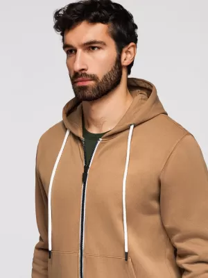 Pánska mikina OMBRE OM-SSBZ-0272 BROWN