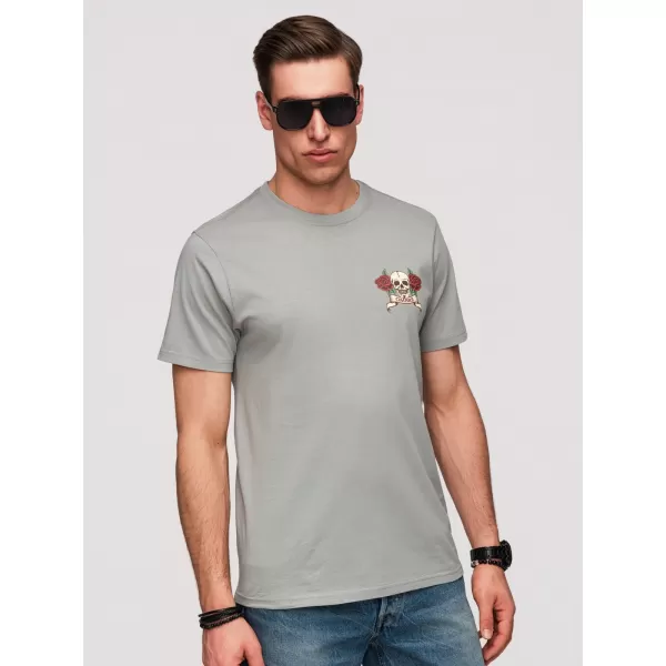  Pánske tričko OMBRE OM-TSPT-0257 GREY 