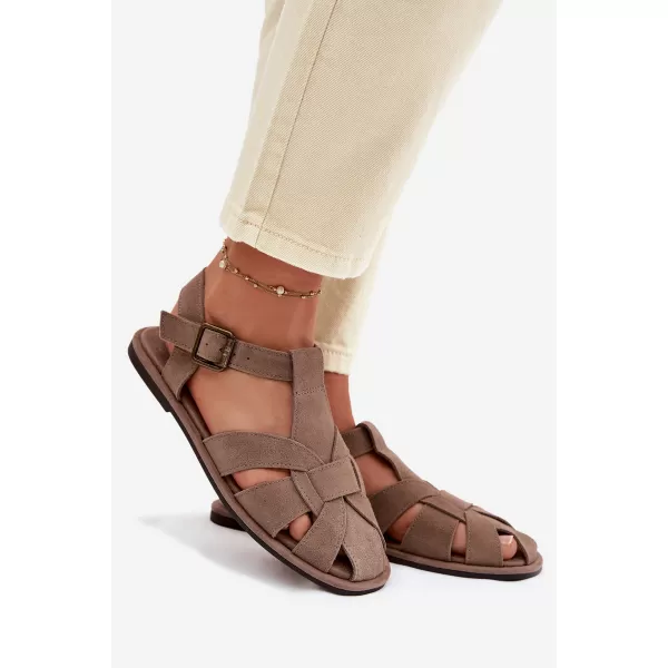  Dámske sandále BIG STAR SHOES TT274250 BEIGE 