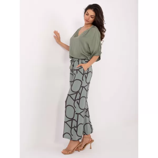  Dámske nohavice SUBLEVEL D73771M62237G PISTACHIO 