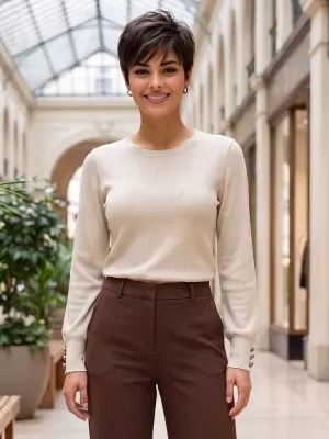 Dámske tričko ALTISPORT ILENA SVETLO BÉŽOVÁ