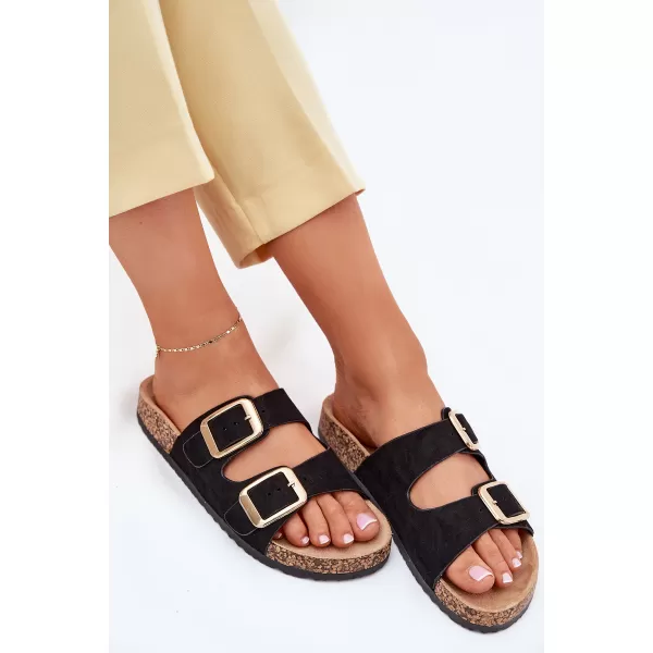  Dámske šľapky BOTO 25SD21-8330 BLACK 