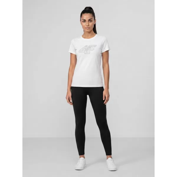  Dámske tričko 4F WMM00TTSHF3309 WHITE 