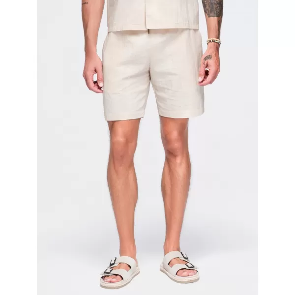  Pánske kraťasy OMBRE OM-SRCS-0209 CREAM 