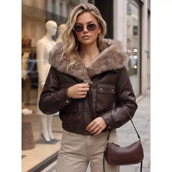  Dámska bunda DSTREET TY5976 HNEDÁ 