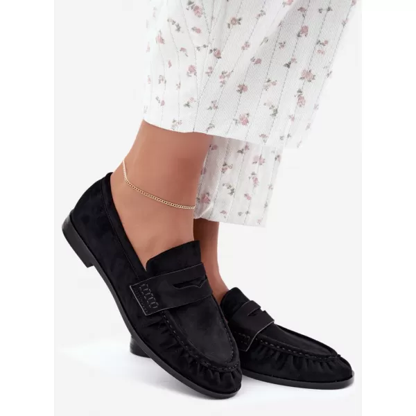  Dámske mokasíny BOTO TC-40 BLACK 